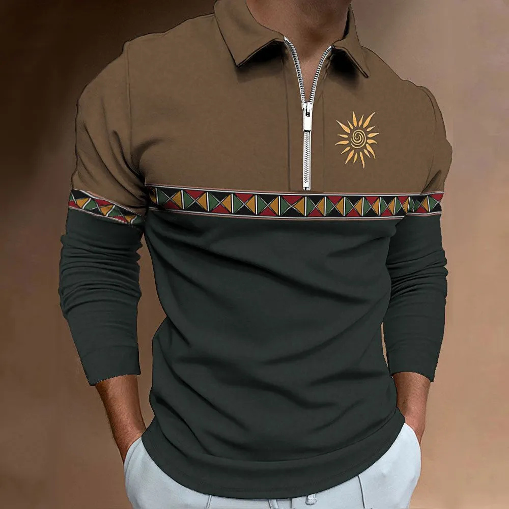 Golf Equipment Discount - Polo con estampado de bloqueo de